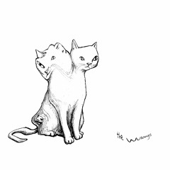 Two Cats Between Big Trees