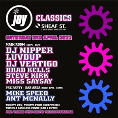 Steve Kirk. JOY Classics @ Distrikt. Leeds. 04 - 12 - 21