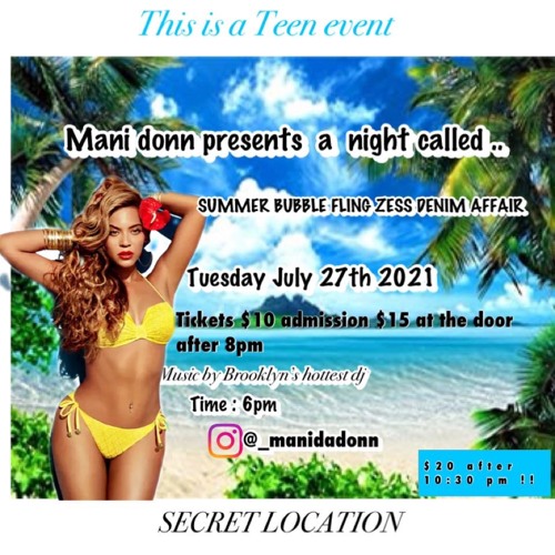 **PROMO** “MANI DONN PRESENTS A NIGHT CALLED..." @DJ MOE, SELECTA KENNY