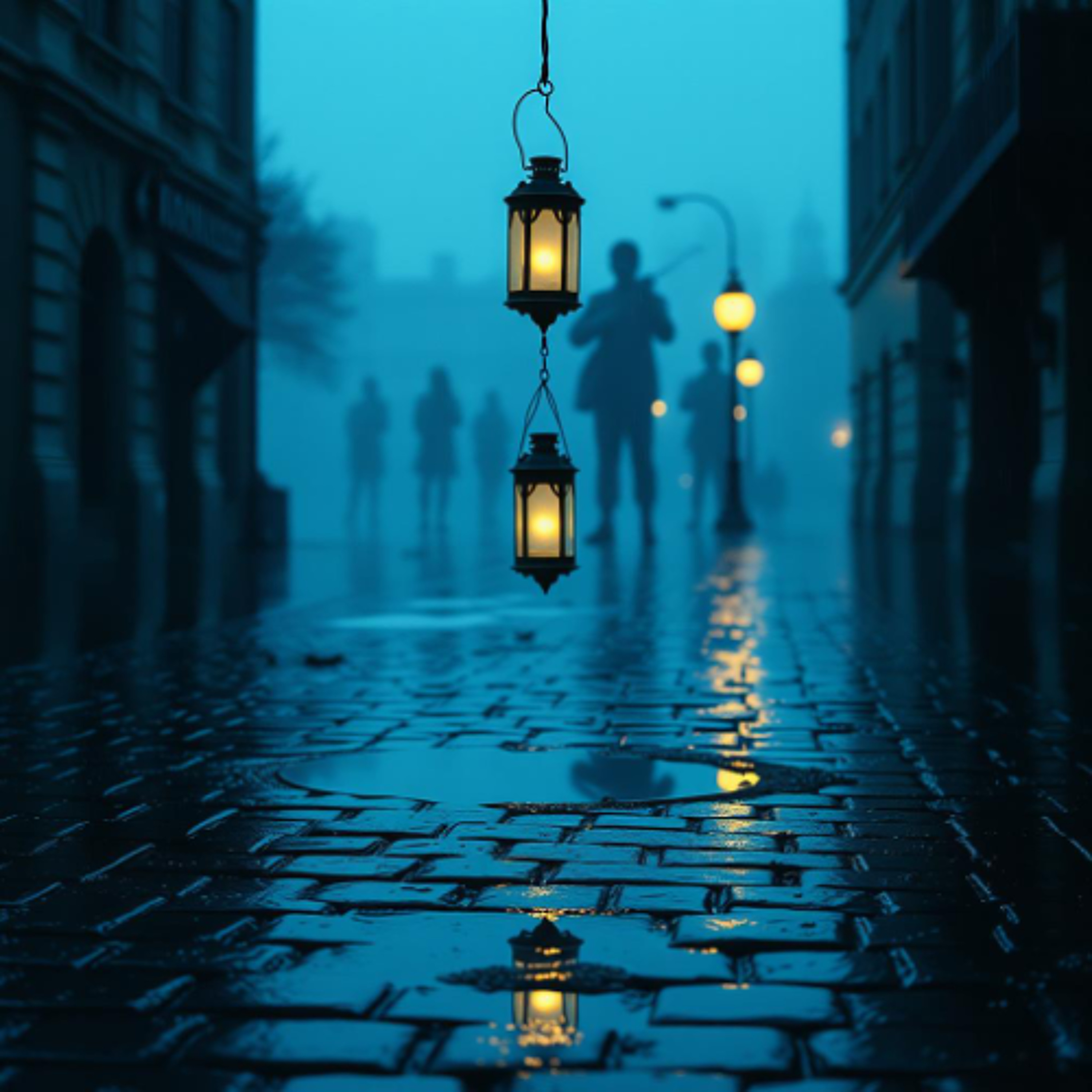 Lanterns in the Quiet Rain