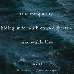 haiku #325: true tranquillity / hiding underneath creased sheets – / unknowable blue