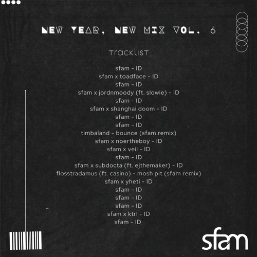 new year, new mix vol. 6 (all unreleased)