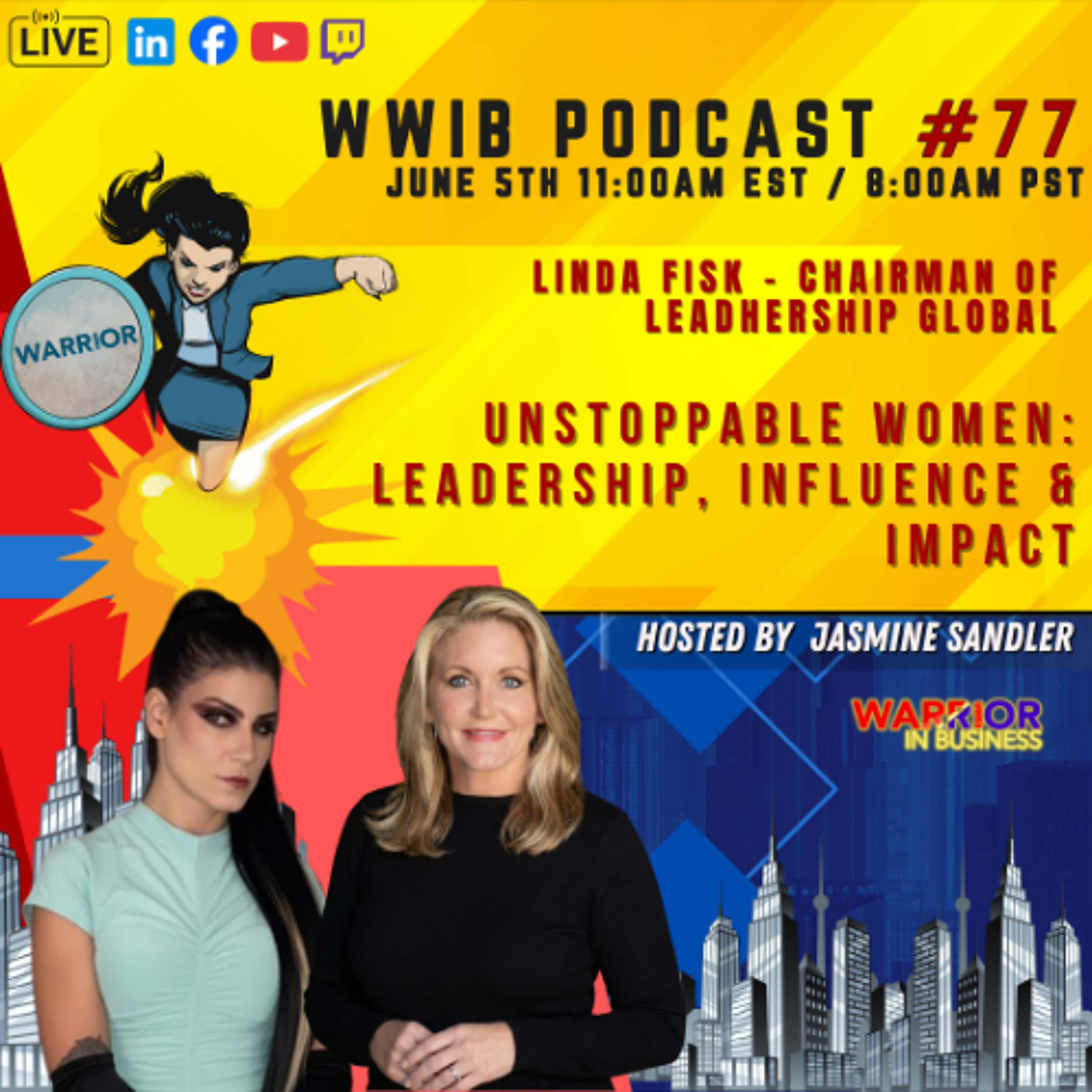 Warrior Women Podcast Ep 77: Linda Fisk Chairwoman, LeadHERship Global episode artwork