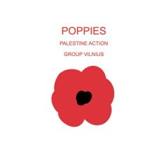 261 Poppies, Palestine Action Group in Vilnius, Lithuania