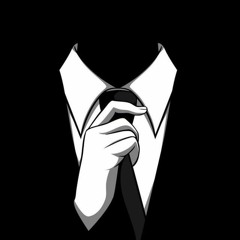 listen in suit and tie