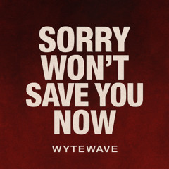 SORRY WON’T SAVE YOU NOW