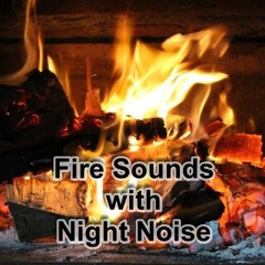 ASMR Fireplace Sounds & Night Ambience for Deep Sleep - Relax with Fire & Night White Noise