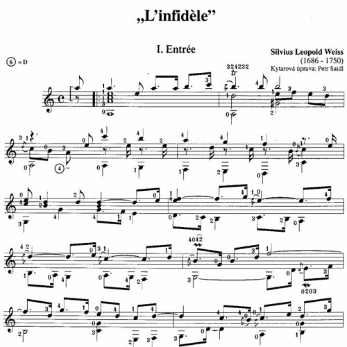 Sylvius Leopold Weiss | Suite L'infidele - Entree