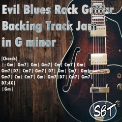 Evil Blues Rock Guitar Backing Track Jam In G Minor