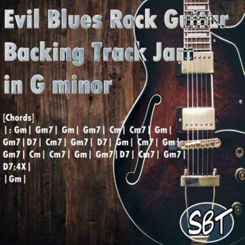 Evil Blues Rock Guitar Backing Track Jam In G Minor