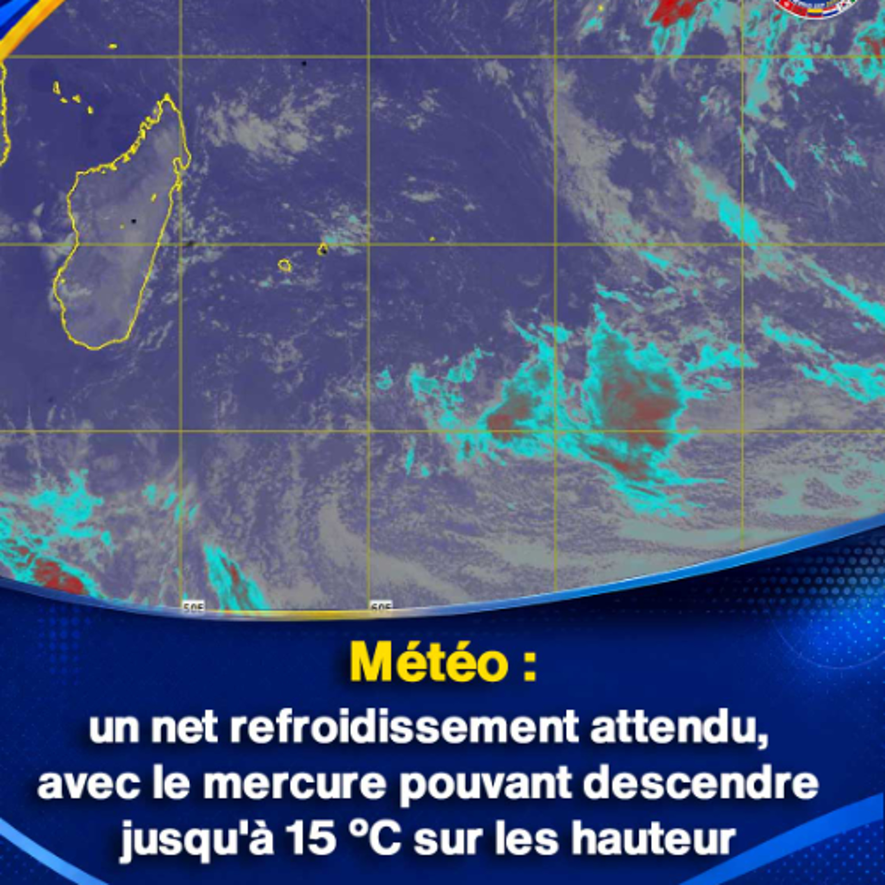 Météo : un net refroidissement attendu, avec le mercure pouvant descendre jusqu'à 15 °C sur les hauteurs