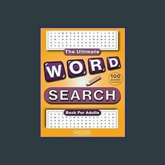 [PDF] eBOOK Read ✨ Word Searches for Adults and Seniors in Large Print: Word Find Puzzle Book with