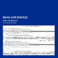 BEAG (AIR BHEAG) — for three double basses
