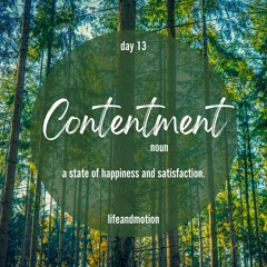 3. Contentment