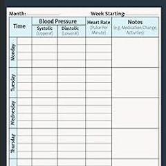 ~Read~[PDF] Blood Pressure Log Book: Simple Daily Blood Pressure Log | Record & Monitor Blood P