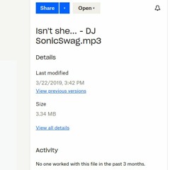 Isn't She... - DJ SonicSwag