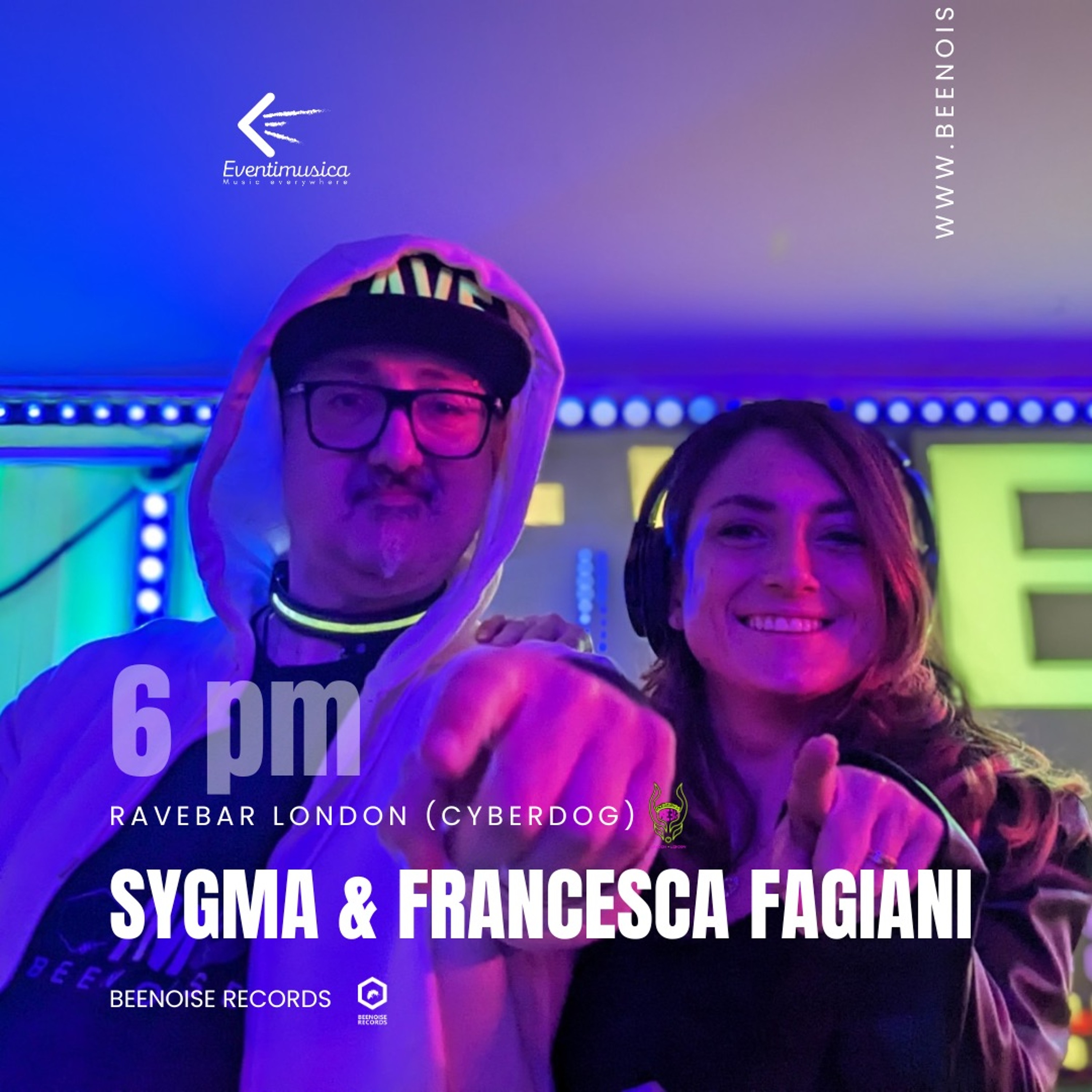 Sygma  & Francesca Fagiani at Ravebar London FEB 2024 episode artwork