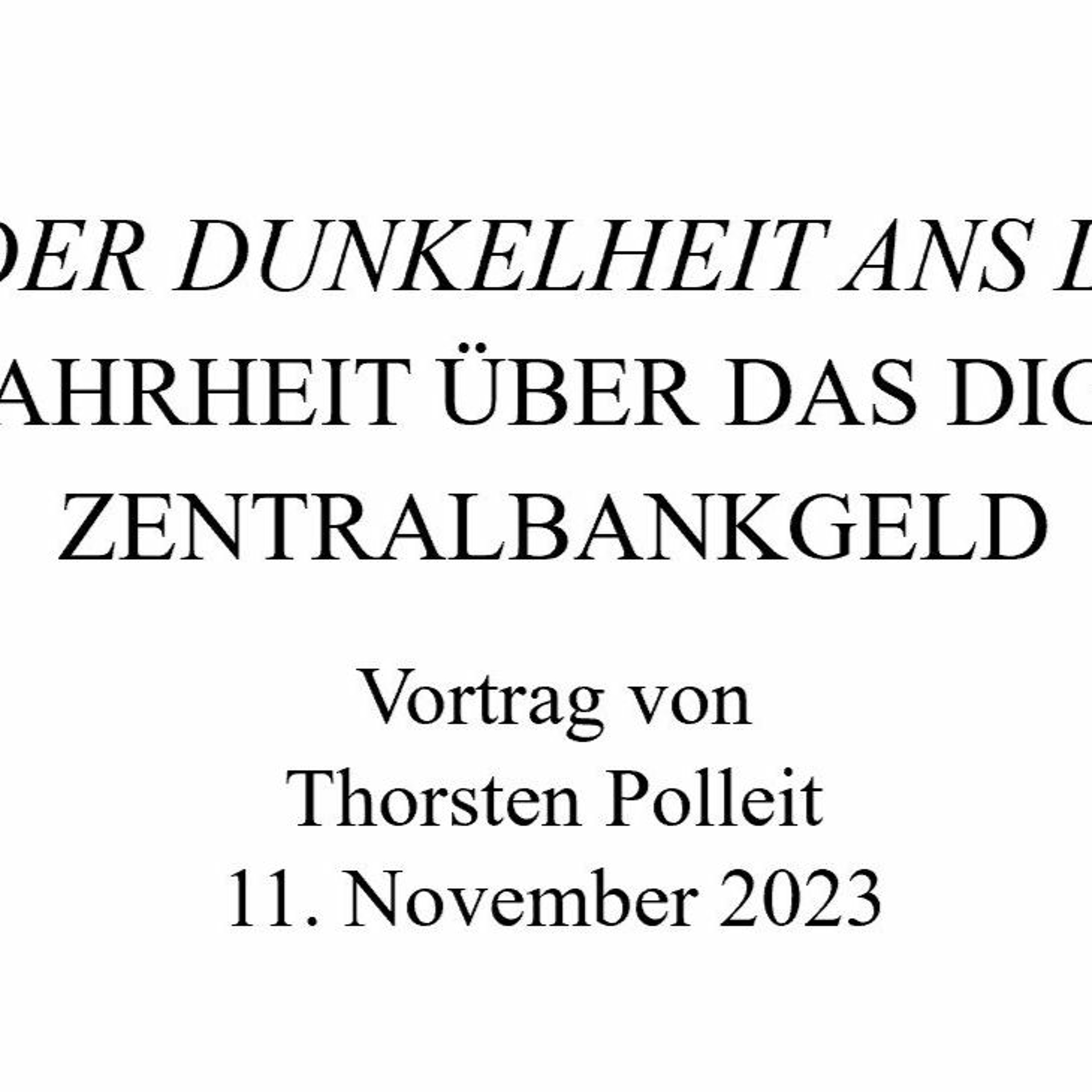 Aus der Dunkelheit ans Licht: die Wahrheit über das digitale Zentralbankgeld