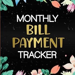 get [PDF] Bill Payments Tracker: Simple Blue Classy Monthly Bill Payment Checklist Organizer an