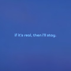 if it's real, then i'll stay by bonjr — but it's a + slowed version.