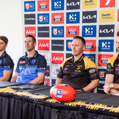 2025 Hostplus SANFL League Press Conference - Sturt & Glenelg coaches & captains