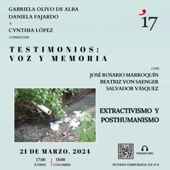 Extractivismo y posthumanismo / 21 Marzo 2024