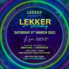 Lekker Birthday Mix's hosted by Belaire