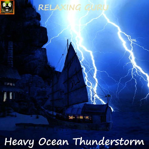 Heavy Ocean Thunderstorm (NO RAIN) with Sound Of Waves, Lightning & Thunder to Sleep, Study, Relax