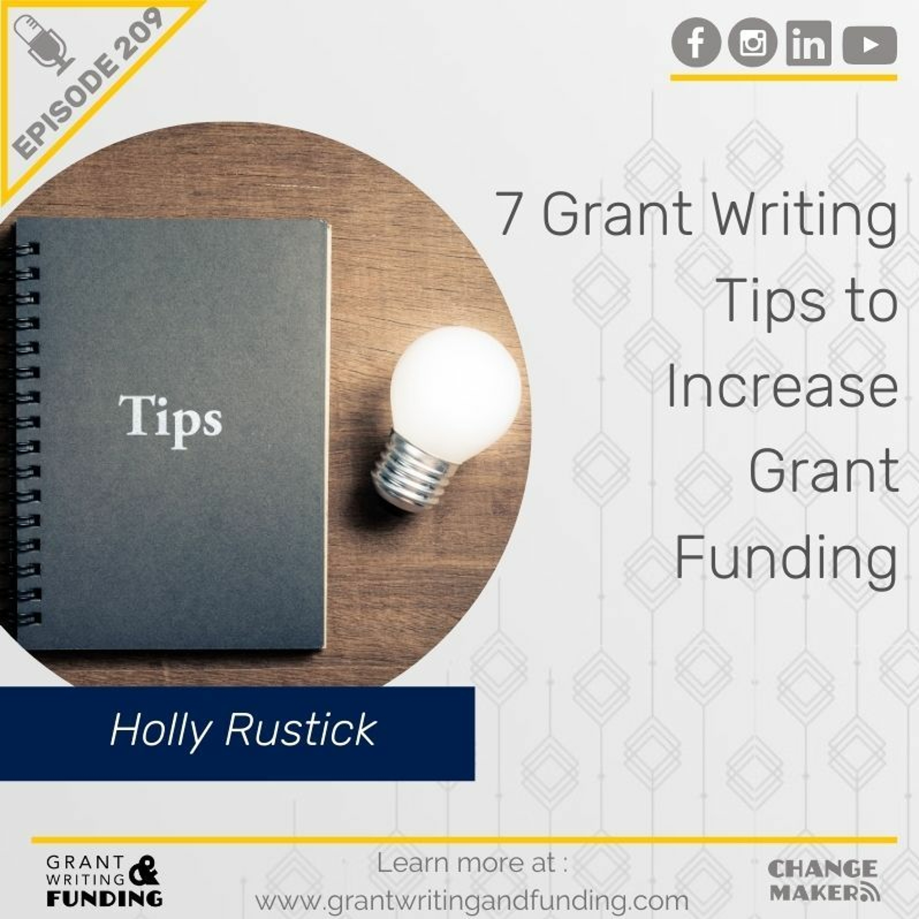 Ep. 209: 7 Grant Writing Tips to Increase Grant Funding