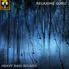 Heavy Rain Sounds in a Forest at Night | Downpour Rain On Leaves - (Loop)