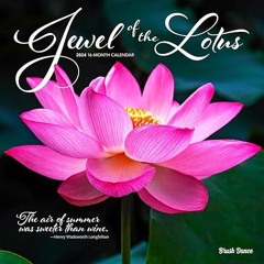 get [PDF] Jewel of the Lotus | 2024 12 x 24 Inch Monthly Square Wall Calendar | Brush Dance | P