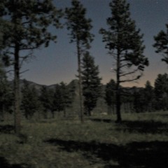 moonrise, a bare mountain