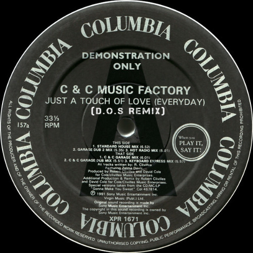 FREE DOWNLOAD : C&C Music Factory - Just a touch of love (D.O.S Remix)