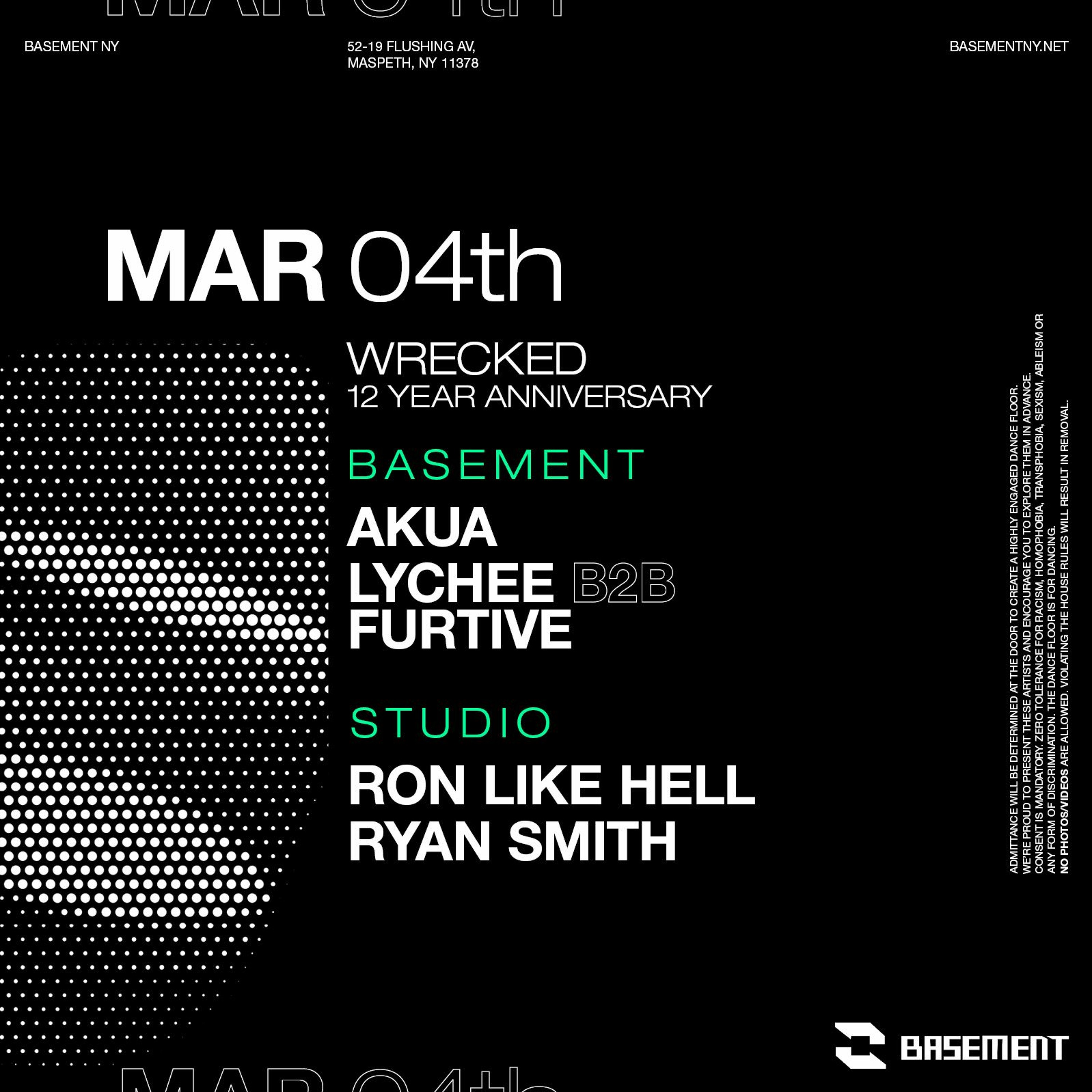 Lychee b2b Furtive at Wrecked 12 Year Anniversary episode artwork