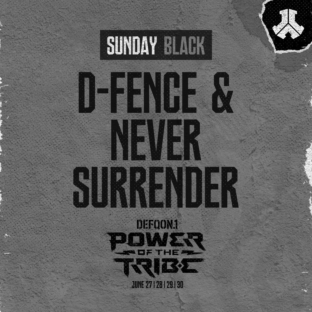 Stream D-Fence & Never Surrender | BLACK | Sunday | Defqon.1