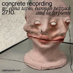 concrete recording (three headed creature out of clay) w/ Elina Tapio, Hannah Pezzack & La Serpiente