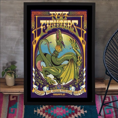 Foo Fighters Show In Charlotte NC May 9 2024 Poster