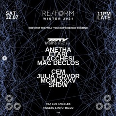 RE/FORM Winter 2024 DJ Contest: Dianthe