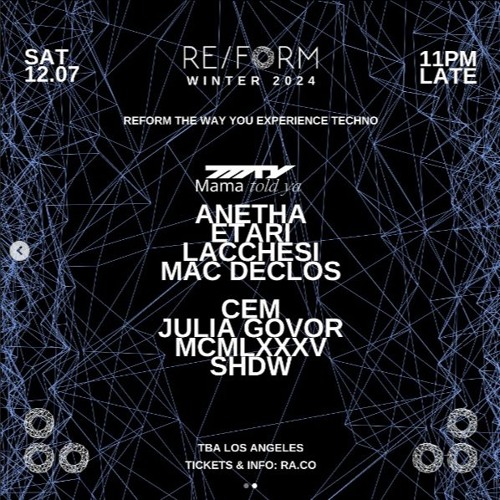 RE/FORM Winter 2024 DJ Contest: Dianthe