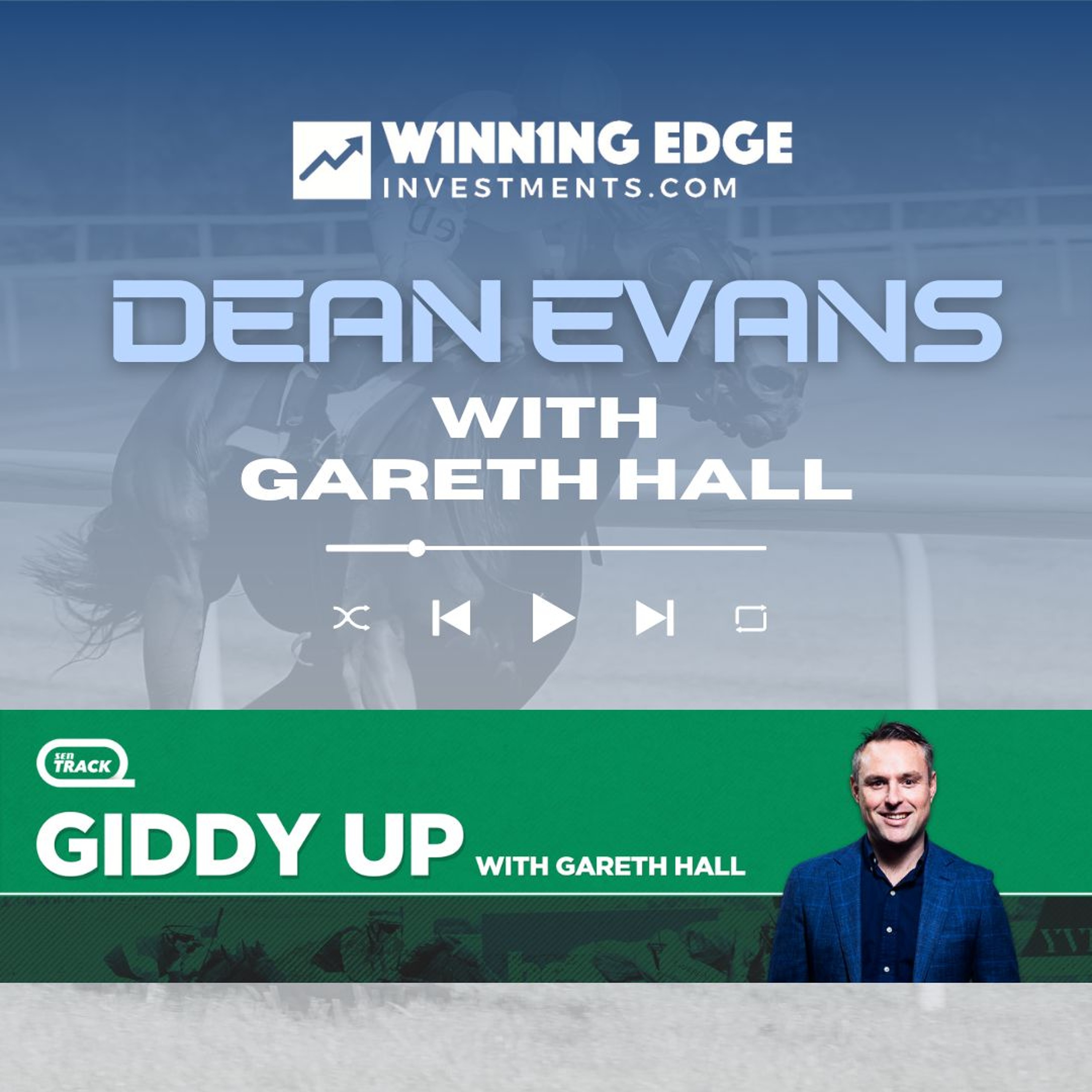Dean Evans with Gareth Hall on SEN Giddy Up 04 October 2024 episode artwork
