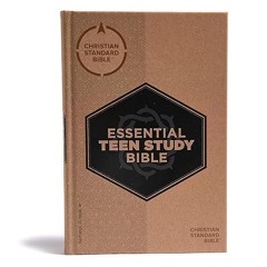 ❤PDF✔ CSB Essential Teen Study Bible, Hardcover, Devotionals, Study Tools, Red Letter, Presenta