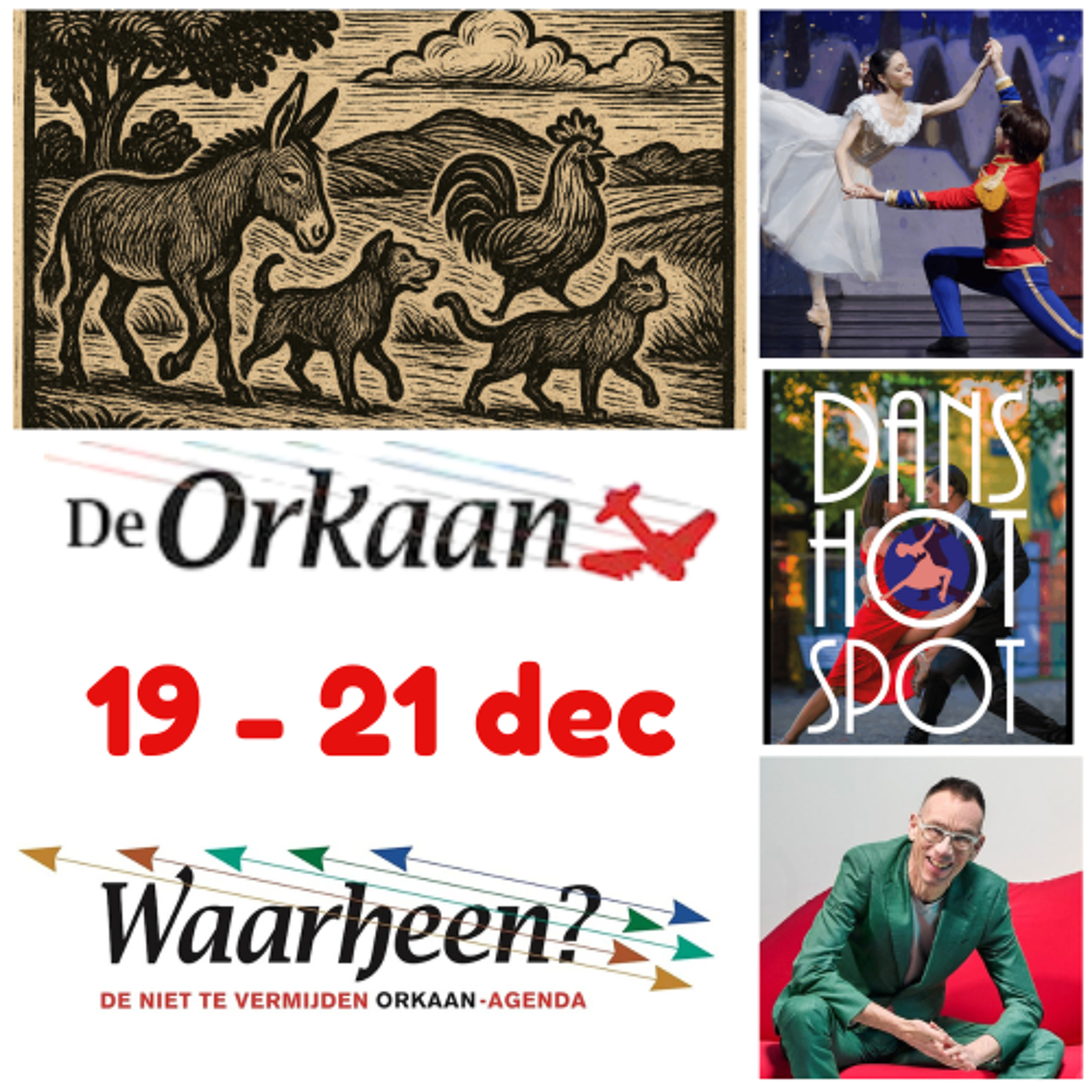 Waarheen - Zaanse uitgaanstips van De Orkaan (19 - 21 december)