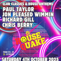 Live @ House Quake, Tapestry Arts, Bradford 4-10-25