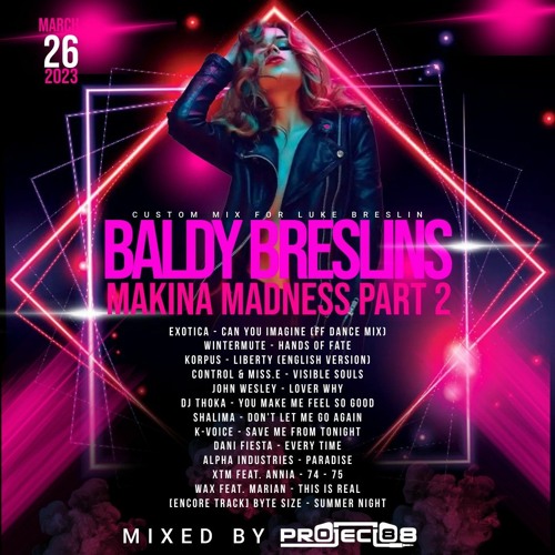 Baldy Breslins Makina Madness Part 2 - Mixed by Project 88