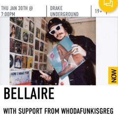 WhodafunkisGreg Live @TheDrakeUNDRGRND Toronto // January3025