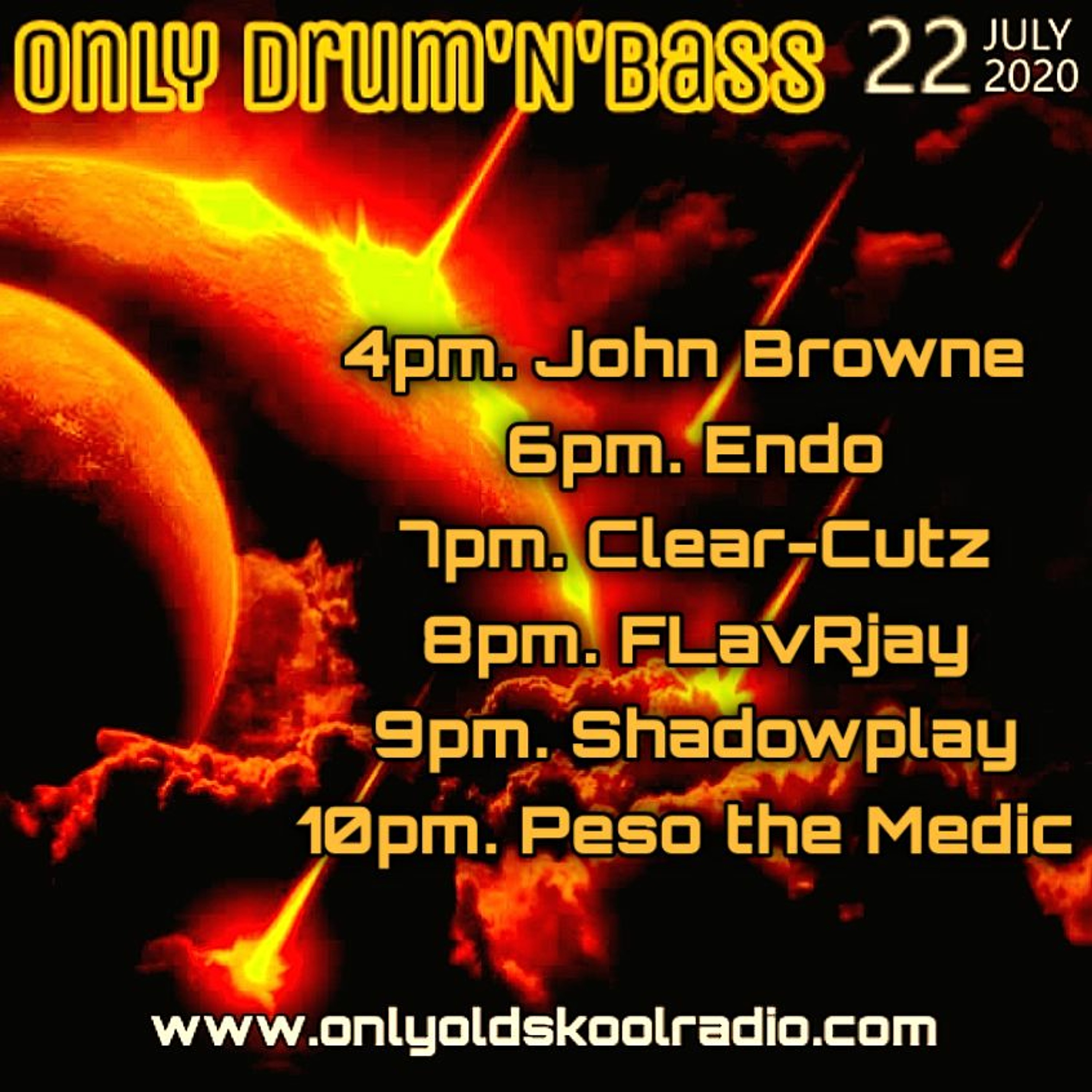 FLavRjay - Only Drum'n'Bass on OOS Radio. 22-7-20 episode artwork