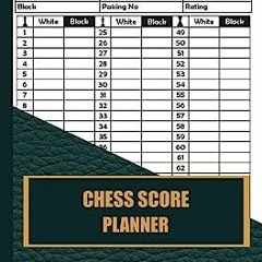 DOWNLOAD/PDF Chess Score Planner: Goats Owners Book, Record Vital Information, Keeping Track, F