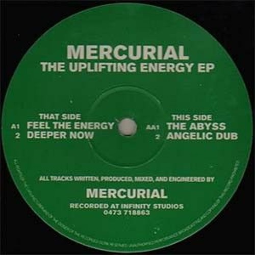 Mercurial - Feel The Energy - The Uplifting Energy EP - Prophet Records (1994)