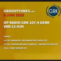 GroovyTunes live  @ Radio GRK 107.4 FM : Groove - Electro set Ashton Gartner
