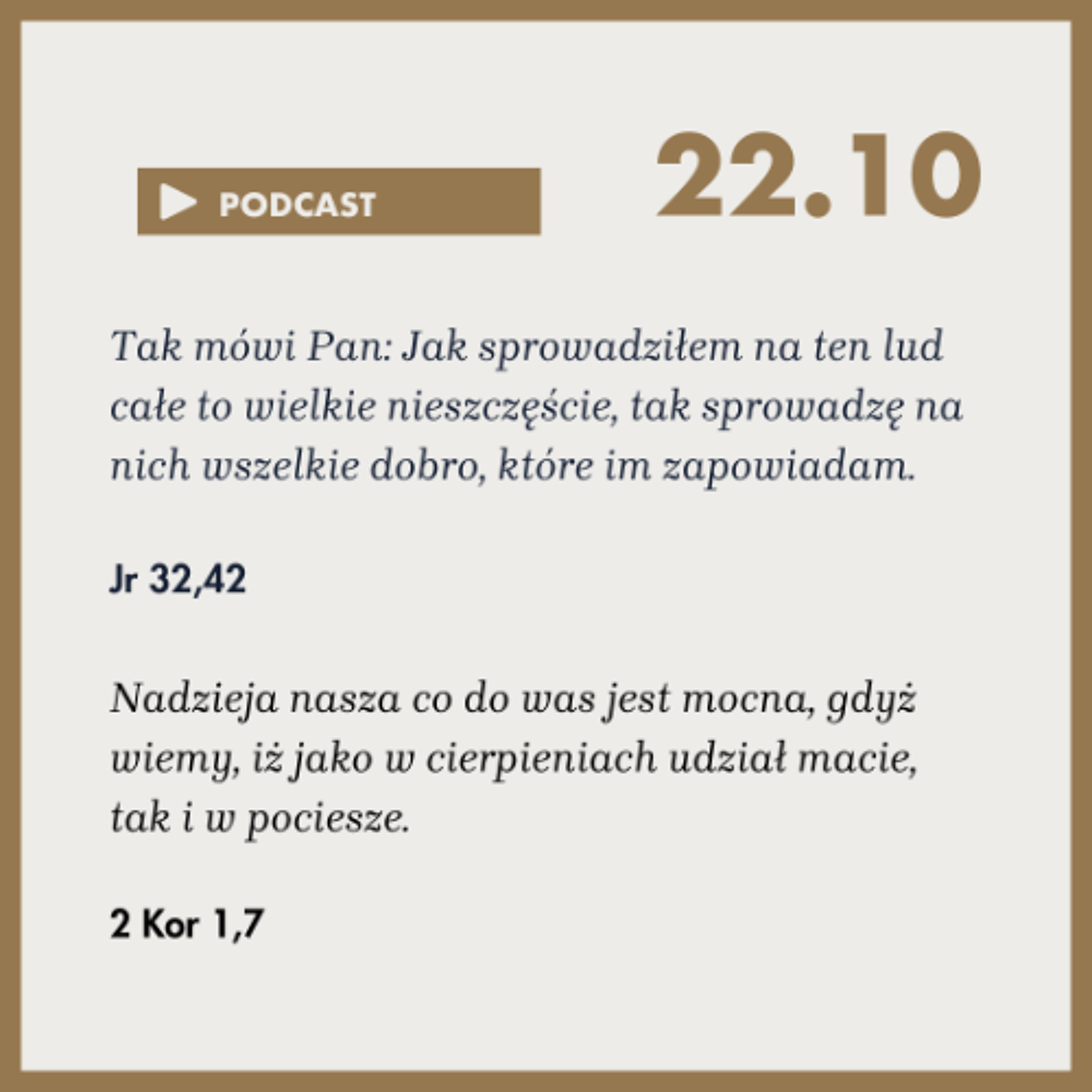 Poranek ze Słowem na 22 października 2025 episode artwork